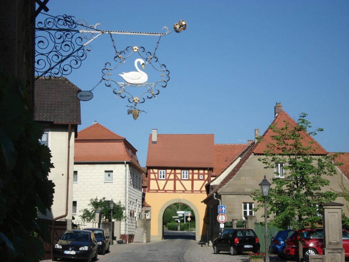 Gasthof Zur Schwane Abtswind Exterior foto